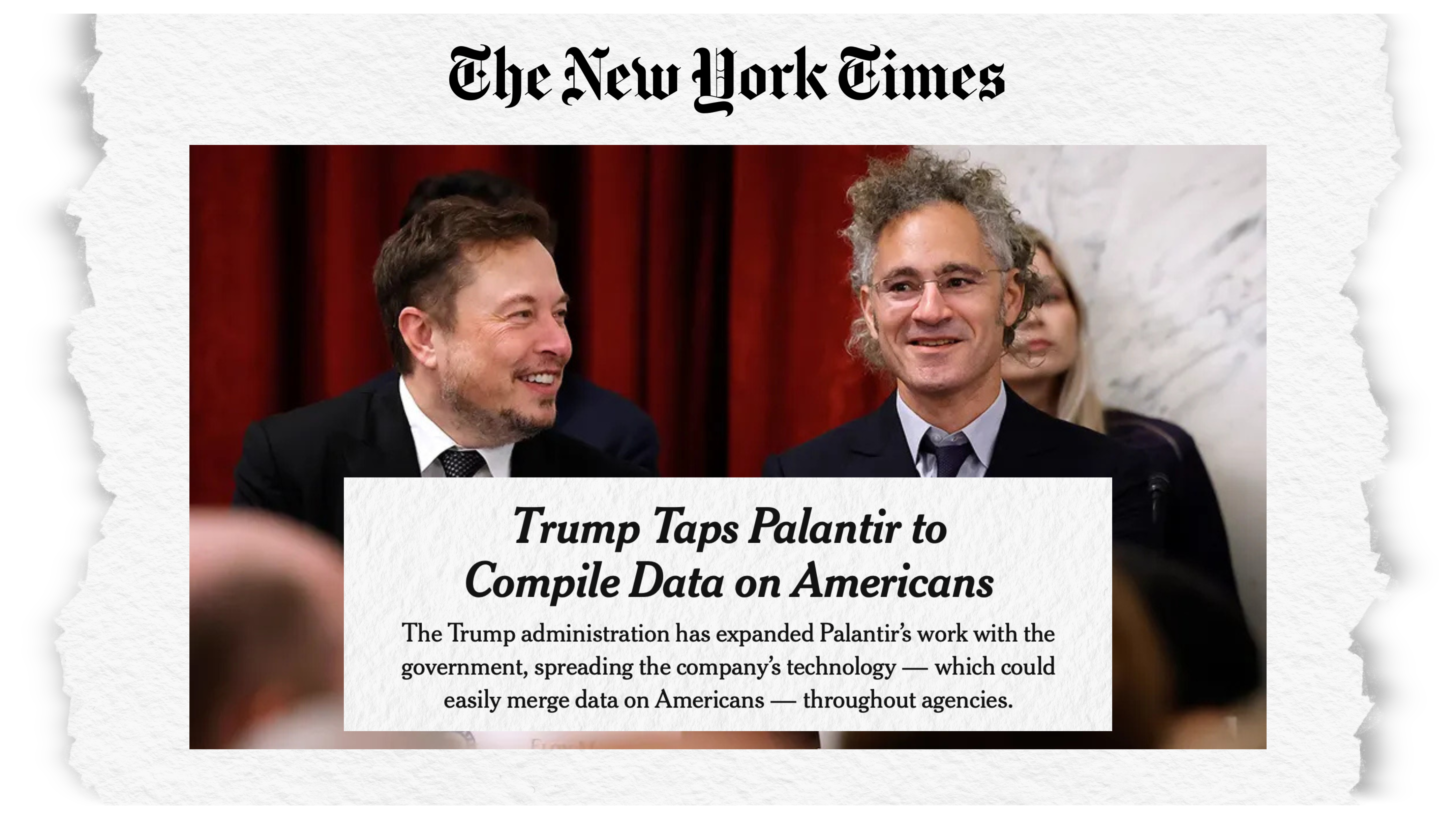 Trump Taps Palantir to Compile Data on Americans